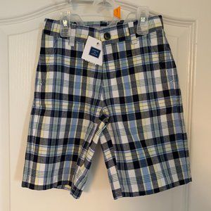 Janie and Jack Boys Plaid Shorts Size 6